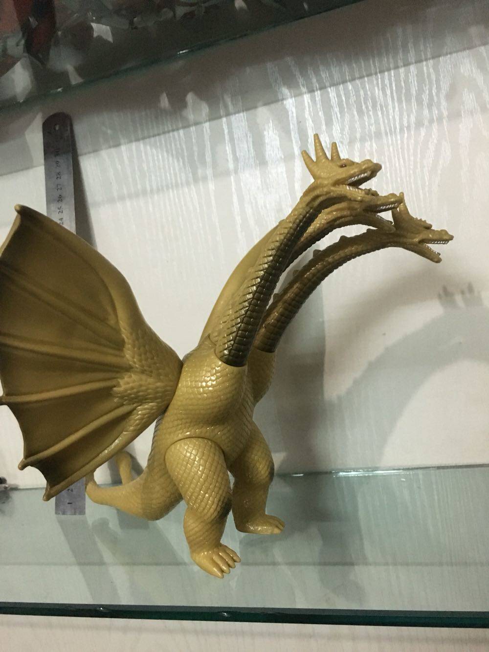 万代正版怪兽软胶王者基多拉三头龙东宝超稀有版本24cm左右