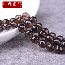 Zen dew tea Crystal 128 faceted scattered beads tobacco crystal beads semi-finished DIY bracelet necklace jewelry accessories