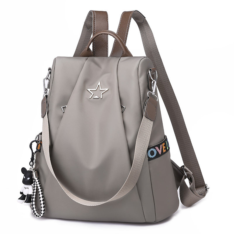 双肩包女2018新款潮韩版时尚休闲百搭牛津布帆布女士小背包女包