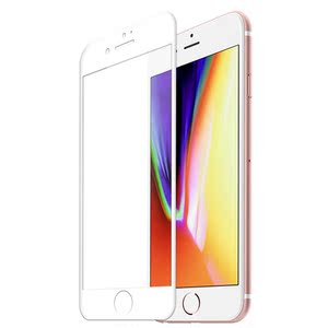 妙质苹果3D软边防碎边钢化玻璃膜iPhone6s 7plus手机全屏保护贴膜