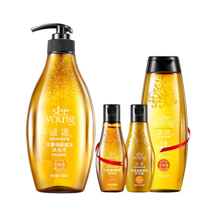 滋源旗舰店无硅油生姜洗发水400ml