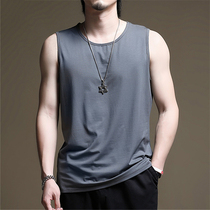 GM New Tide Pure Cotton Sleeveless T-Shirt Male Summer Sports Slim Fit Large Code Loose Mens Fitness Vest Casual Kshoulder