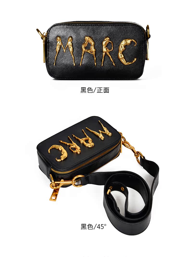 marc jacobs臺灣官網 EASCARDN MJ相機包 寬肩帶牛皮小方包斜挎女包 MARC明星同款小包 marcjacobs