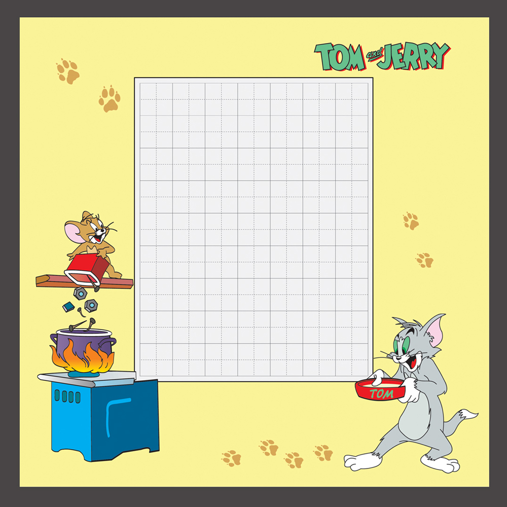 [缘圆堂儿童硬笔钢笔书法专用纸 学生练习创作卡通田字格 梦幻儿时] 