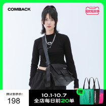COMBACK pure Kuroshio cool ins Street personality Fashion shoulder bag sports shoulder Tide brand girl shopping backpack