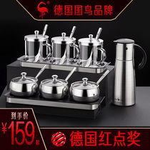 German SSGP seasoning box Home Kitchen High-end Salt MSG Intake Box Seasoning Bottle of Stainless Steel Seasoning Jar