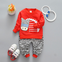 Baby Spring Clothing Toddler Child Clothing 5-6-7-8-9-10 Months Baby Pure Cotton Clothes Kid Clothing Boy Suit