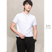 Horizon Mens Fashion Splice Collar Casual Polo Shirt Short Sleeve Youth Korean Summer Lapel Tide