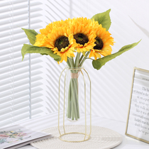 Sunflower simulation flower fake flower decoration table flower Flower Flower living room floral decoration home decoration silk flower dried flower