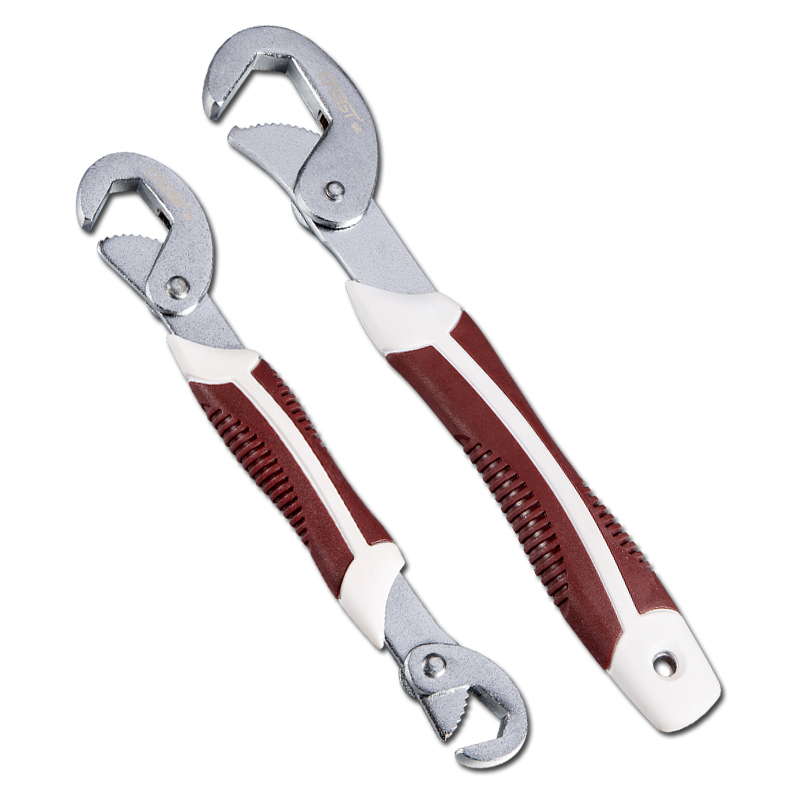 瑞德万能活动扳手自紧 多功能万用快速开口水管钳子 工具套装板手_不