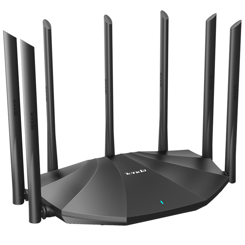 [single red paet] tengda 2100m wireless router gigabit port home through wall high speed wifi dual frequency gigabit router through wall wang high power intelligent 5g optical fiber signal ac23