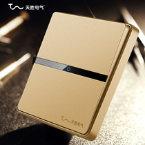 Tiansheng electrical switch socket midway three control switch one open multi-control switch multi-control halfway switch panel Type 86