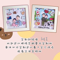 Heixius shop original couple private custom photo frame creative gift male and female friends gift Commemorative