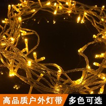 led Outdoor Lamp With Stars Outdoor Waterproof Seven Colors Neon Flash String Colorful Lights Christmas Decor Wrap Tree