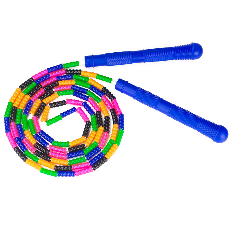 儿童竹节跳绳花样珠节运动跳绳练习 10元券 券后价