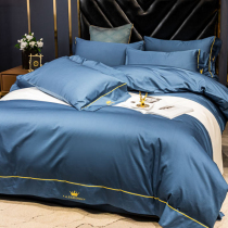 Long suede cotton light and luxurious pure cotton four sets 100 All cotton Hotels European-style beds bedding cover sheets Three sets 4