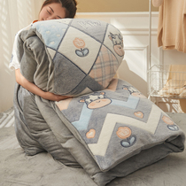 Lamb cashmere quilt winter thickened warm quilt core winter quilt double dormitory single student bedding double-sided Velvet