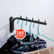 Stainless steel hook hook swing lever rotating wardrobe hook hotel clothes rack-free hanger hanger