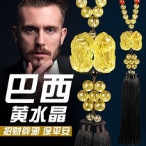 Car pendant car car creative mens lucky high-end Mercedes-Benz BMW Audi Ping An Citrocrystal car decoration