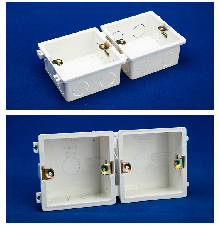 超薄86型开关插座暗装底盒通用墙壁接线下线盒暗盒预埋拼接线盒