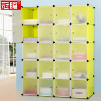 Clothing storage box Plastic large drawer household bag storage cabinet Combination finishing clothes locker