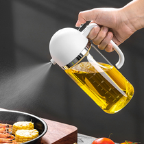 Oil Spray Bottle Spray Press Grill Oil Spray Jug Home Kitchen Cooking Oil Olive Oil Glass Inverted Spray 2 Hop 1