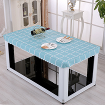New waterproof oil-proof and anti-scalding square grill cover Mahjong machine cover Tablecloth heating electric stove cover Electric stove cover cover