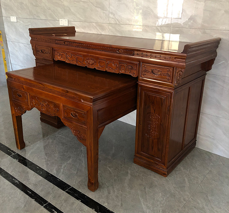 实木樟木供桌佛桌供台佛台神台条案台中式家用客厅雕花祖先香案