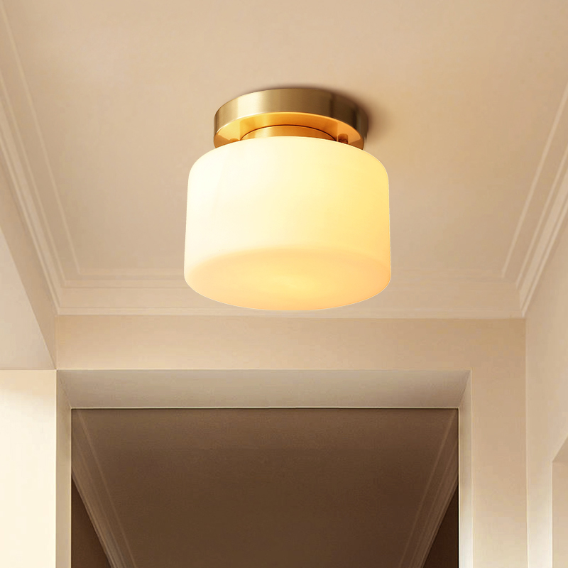 hilton all-copper new chinese-style ceiling lamp corridor aisle american porch light home balcony modern minimalist lamps