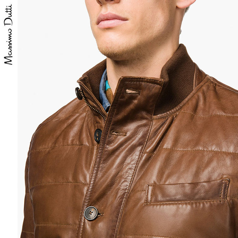 Massimo Dutti 男装 羊皮革夹克 03315125700