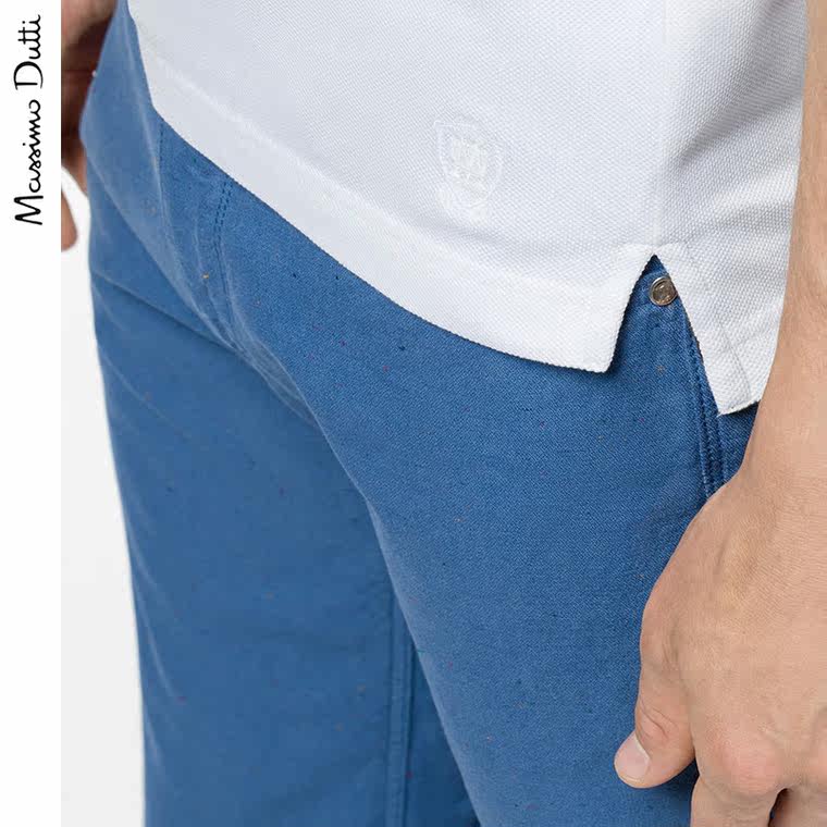 Massimo Dutti 男装 全棉基本款高尔夫球衫 00723205250