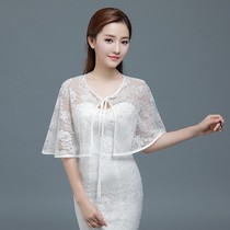 Lace shawl womens summer cheongsam with short bat shirt thin retro shawl small cloak cape 2019 new