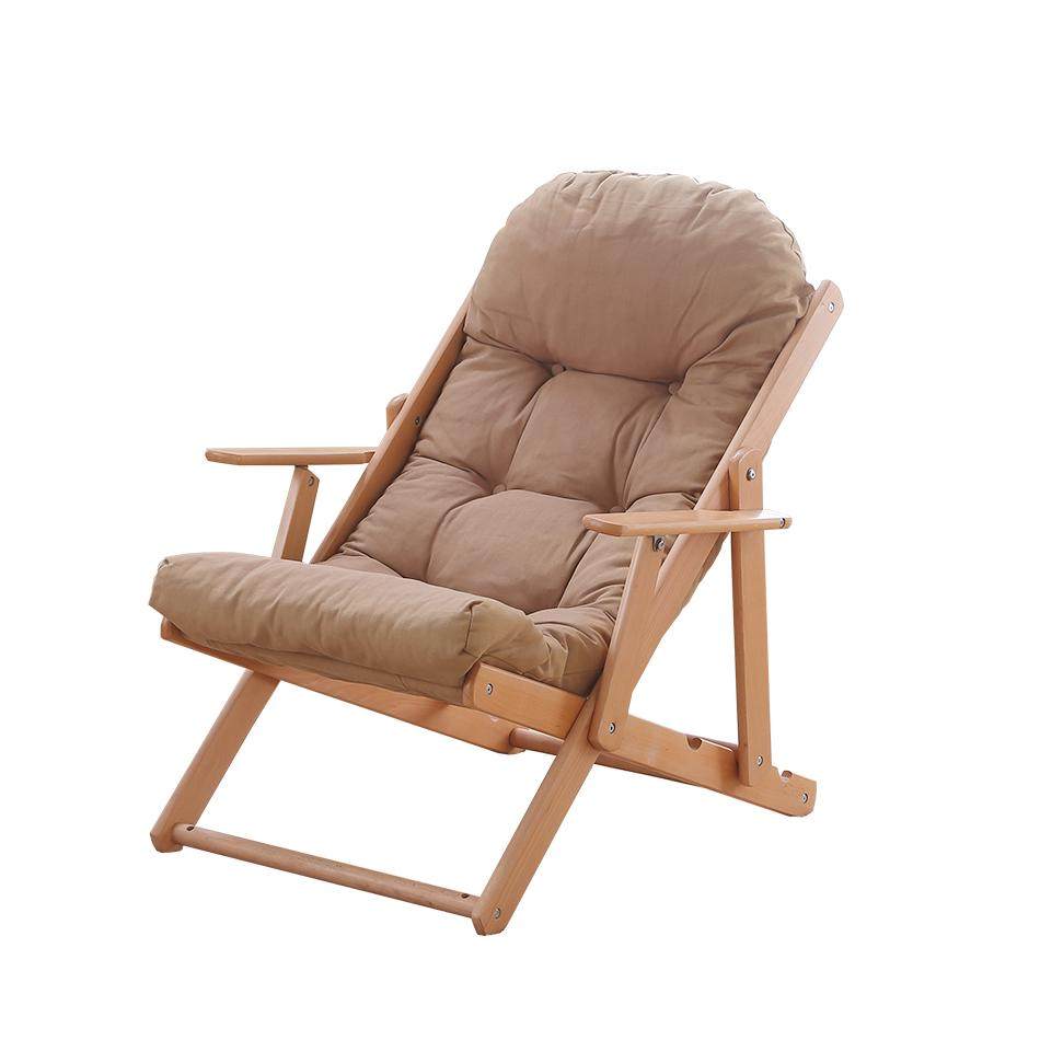 实木躺椅沙发椅懒人椅摺叠睡椅办公午休椅户外
