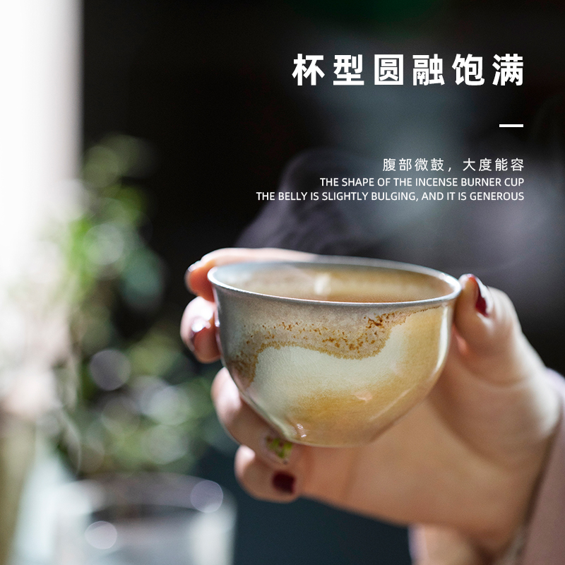 Jingdezhen firewood ocean 's cup 100 ml sample tea cup single CPU ceramic tea bowl masters cup kung fu tea cups