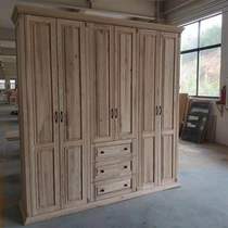 American country solid wood wardrobe Ash wood simple bedroom cloakroom overall wardrobe custom solid wood villa furniture
