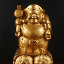 The Great Black Sky God of Wealth Buddha Statue Imitation Gold Resin Dongmi Buddha Statue Tantric Zhao Cai Feng Shui Buddha Statue Ornament