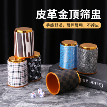 Gold top gold bottom leather griddle Bar KTV dice dice suit with multiple leather tattoos customizable logo color flush son