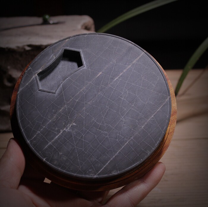 一诺轩文房 歙砚 龙尾砚 老坑 白眉 袈裟纹 精品 仿古砚