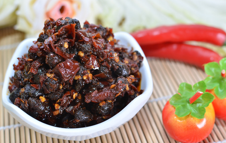 湖南特产 平江润哥坊野山椒豆豉 辣剁辣椒豆鼓美味下饭菜280g