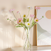 ins Korean poppy simulation bouquet fake flower poppies room decoration picnic photo props homestay soft decoration