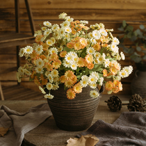 New Chamomile Gypsophila Gypsophila Simulation Flower Home Furnishing Straw Flower Basket Floral Supplies Decoration Teachers Day Gift