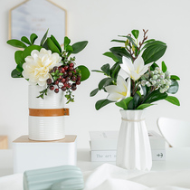 Nordic Emulation Plant Floral Small Potted Flowers indoor Home Swing room Desk Decorative Fake Floral Creativity