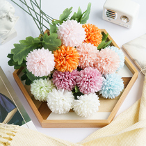Simulation Hydrangea Dandelion Lover Rose Bouquet Living Room Floor Decoration Dried Flowers Fake Flowers Silk Flower Arrangement Ornament