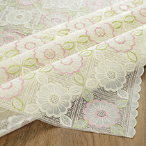 Nordic table cloth waterproof and oil-proof disposable coffee table pvc plastic lace net red rectangular household coffee table mat