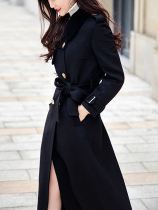 Explosive double-sided cashmere coat female slimming Western-age Foreign wool coat 100 pure wool school Lieutenant coat