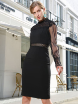 High-grade dress noble sweet and spicy wind light luxury design sense skirt 2021 New Spring slightly fat foreign tide