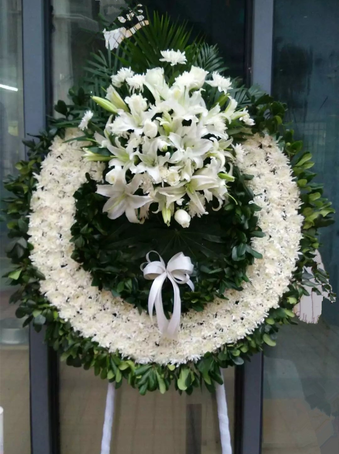 追悼会葬礼丧礼丧事花篮花圈上海西宝兴路龙华殡仪馆鲜花免费速递