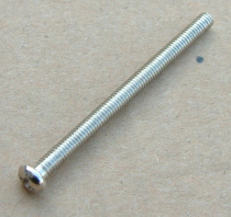 M3*40 Semicircular crosshead full tooth screw (Iron nickel plated)P N:BL-M3-40