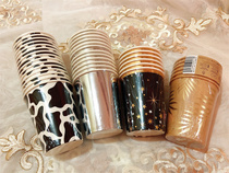 Export Foreign Trade ~ Bronzed Tide Pops New Year Cartoon Party Party Spring Festival Birthday Disposable Napkins paper cups Paper tray