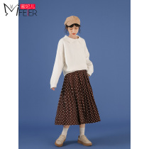 Princess Honey Half Body Skirt a long section of plexigo dress 2020 new womens fall High waist retro Podot one step skirt